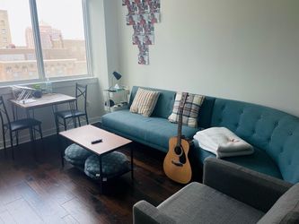 West Elm two-piece sectional couch