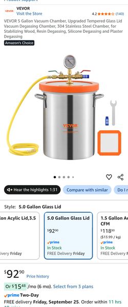 Vevor 5 Gal Vacuum Chamber