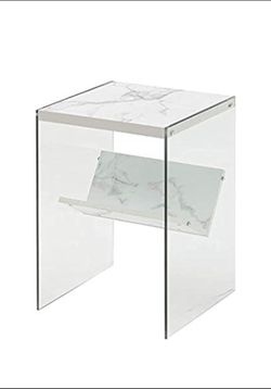 Bookshelf/nightstand Set Of TWO (Marble print)