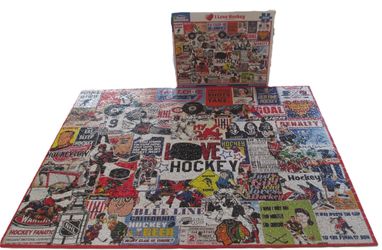 White Mountain 1000 pc puzzle “I Love Hockey”..