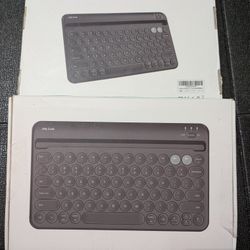 Multi-device Bluetooth keyboard, Jelly Comb Rechargeable Wireless Black 