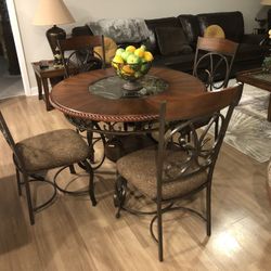 Beautiful Ashley Design Dinette With 4 Chairs