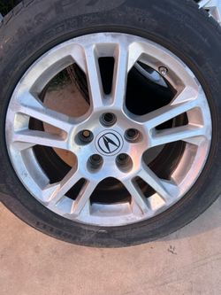 Acura tl rims and tires on