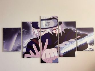 Naruto Shinpuuden - Kakashi 5 pcs Poster - Canvas on Board Already
