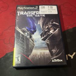 Transformers the game for playstation 2