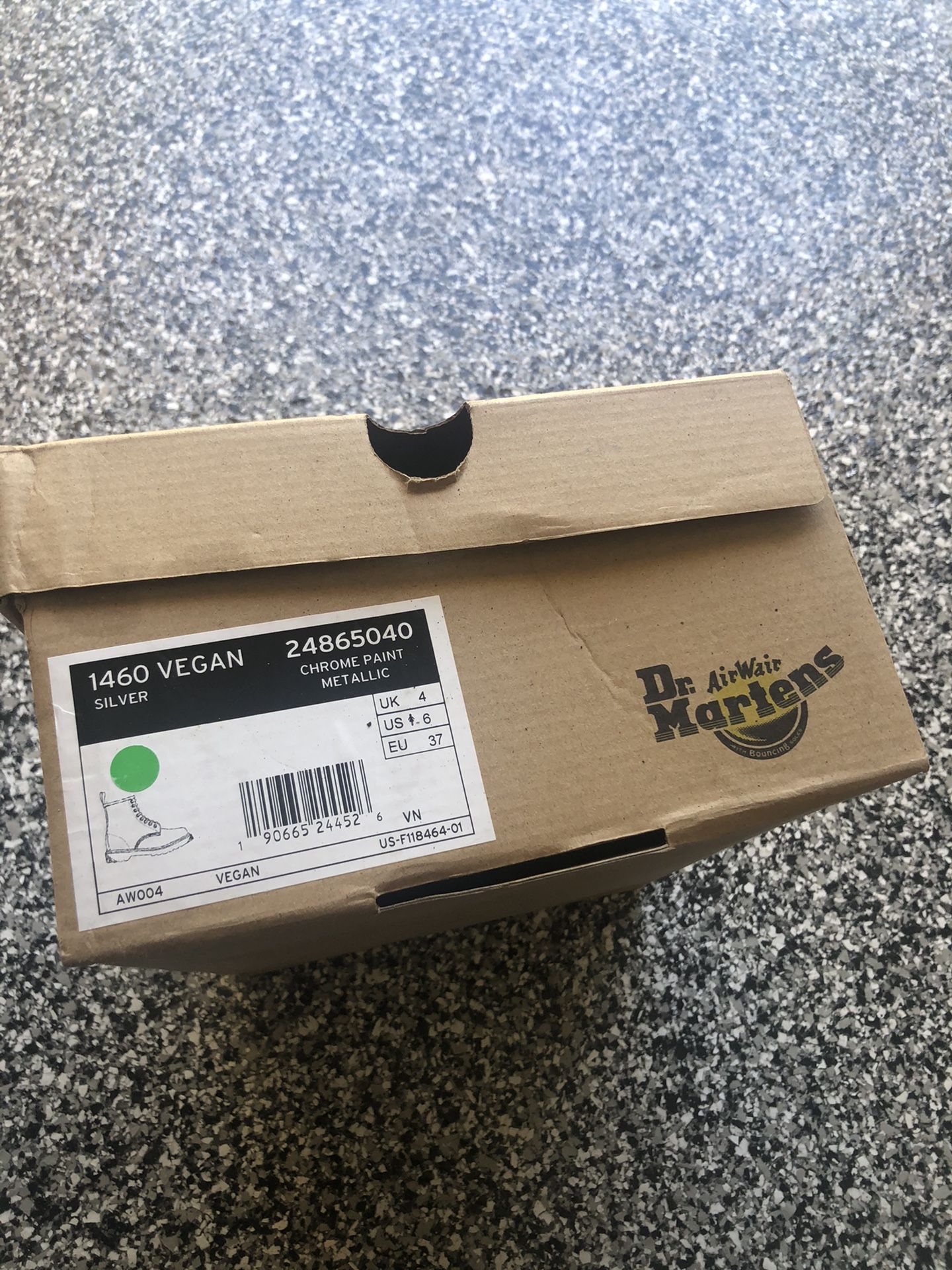 NEW Silver Dr Martens Womens Size 6