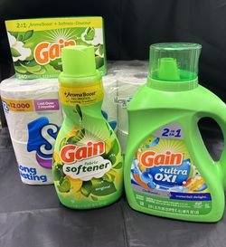 Laundry Items  And Toilet Paper Bundle 