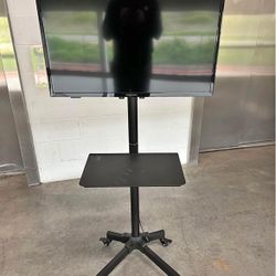 TV Cart with Wheels Stand And 32 TV