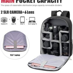 Cwatcun Camera Backpack Bag Professional 