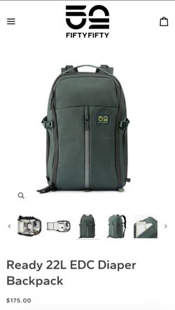 FIFTYFIFTY Dad Diaper Backpack