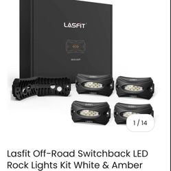 Lasfit Off-Road Switchback LED Rock Lights Kit White & Amber