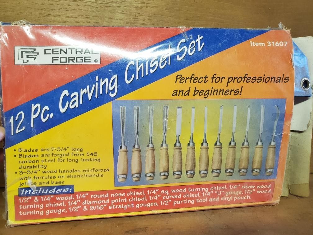 Central Forge 12 pc Wood Carving/Chisel
