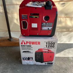 A-iPower 1500-Watt Recoil Start Gasoline Powered Ultra-Light Inverter Generator with 60cc OHV Engine 