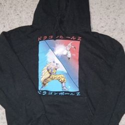 NWOT Box Lunch Mens Sz S Dragon Ball Z Super Saiyan 3 Goku vs Buu Hoodie in Black. These are out of stock and sold out everywhere!