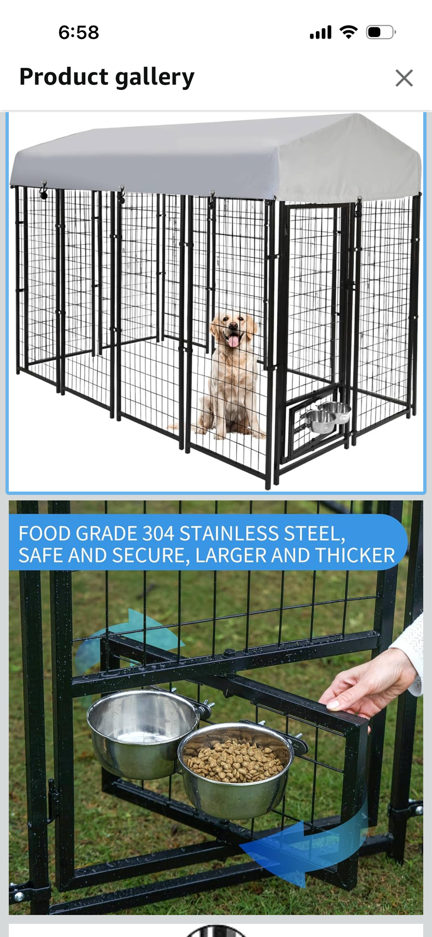 Outdoor kennel for dogs