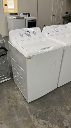 GE Top Load Washer – White, Made in USA, Dial Controls