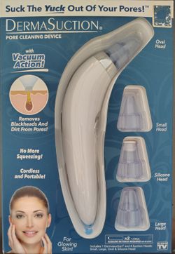 Suction device for facial pores