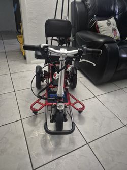 Triaxe Sport Protable Folding Mobility Scooter, Red