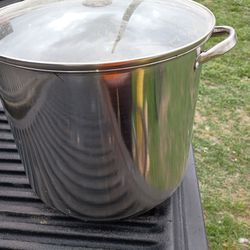 20  Quart Stainless Steel Covered Stock Pot