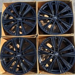 20” Audi A6 factory wheels rims gloss black new OEM