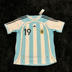 Argentina 2006 Leo Messi #19 Soccer Jersey 