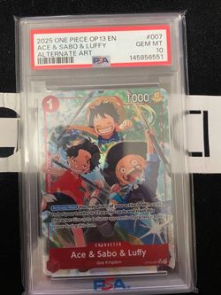 Ace & Sabo & Luffy PSA 10