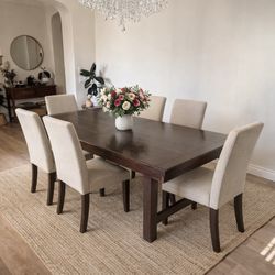 Beautiful wood dining table 