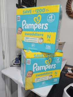 Diaper For New Born 136 Count Each For 28 Dollars