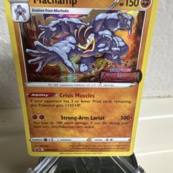 Machamp SWSH243 PreRelease Pokemon Promo Holo Card NM Black Star Lost Origin