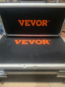 This image features two heavy-duty aluminum carrying cases containing a VEVOR Sewer Camera System, which includes ainclude a DVR function for recordin