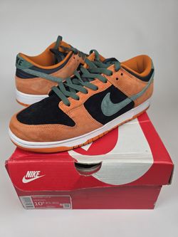 Nike Dunk Low SP Ceramic Mens Size 10.5 Orange Black Green DA1469-001 With Box