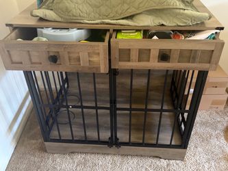 Dog crate shelf