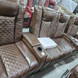 NEW FUSION TOP GRAIN LEATHER THEATER SEATING 
