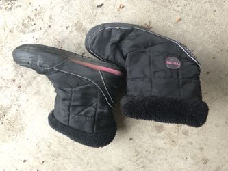 Snow boots Yoopi black kids size 3-4