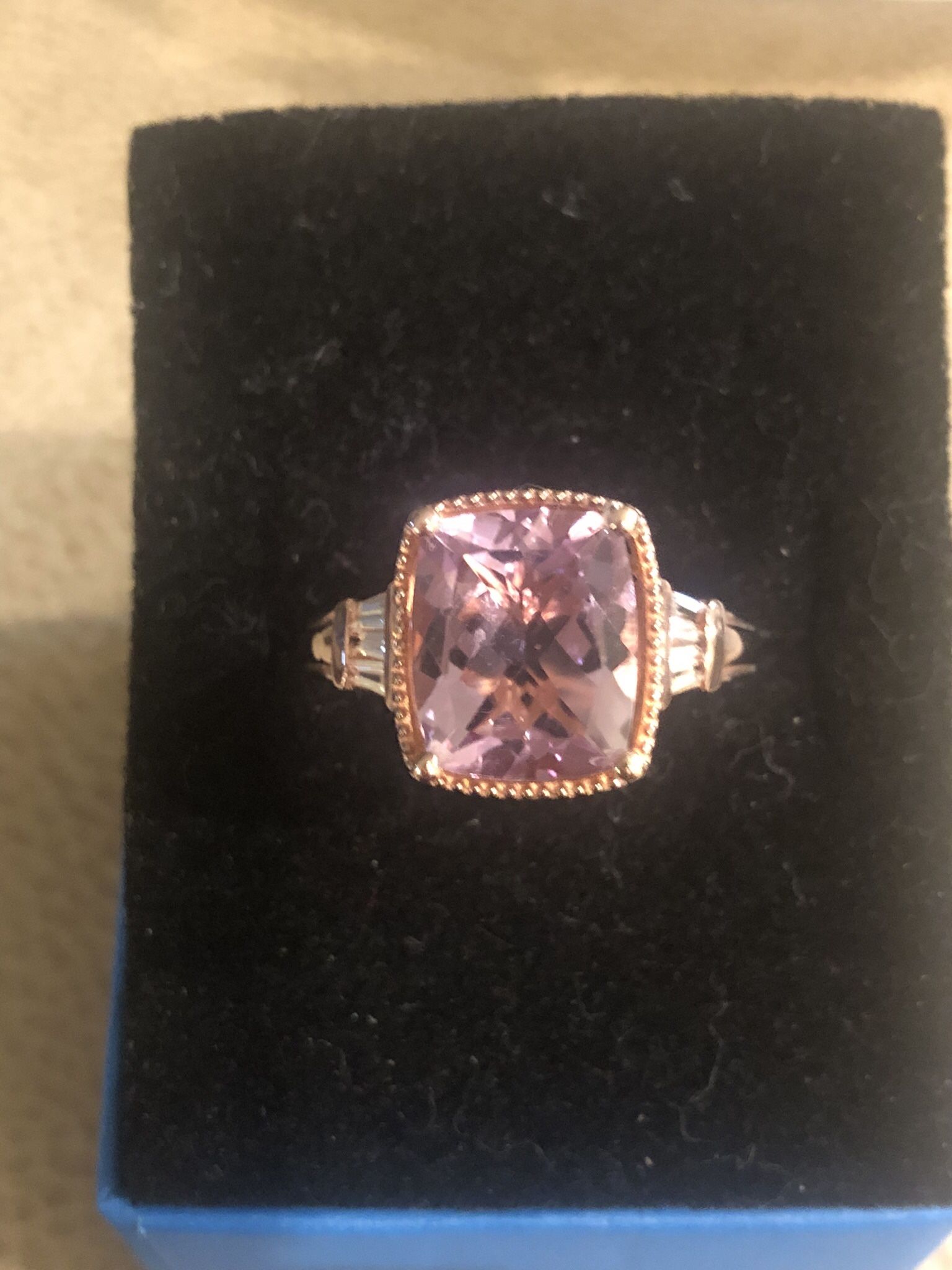 Rose De France Amethyst Ring