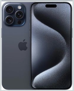 Apple iPhone 15 Pro Max, 256GB, eSIM, Blue Titanium - Unlocked!