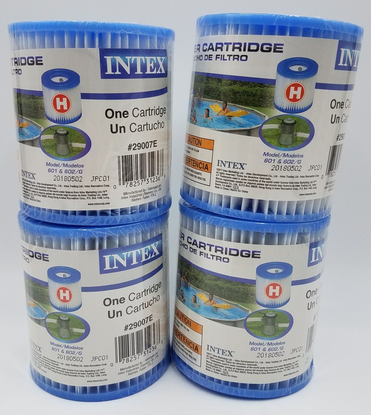 Intex 4 Type H Easy Set Filter Pump Cartridge Replacement Swimming Pool 29007E Lot of 4