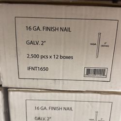 2” Galv. 16 Gauge Finish Nails 30,000