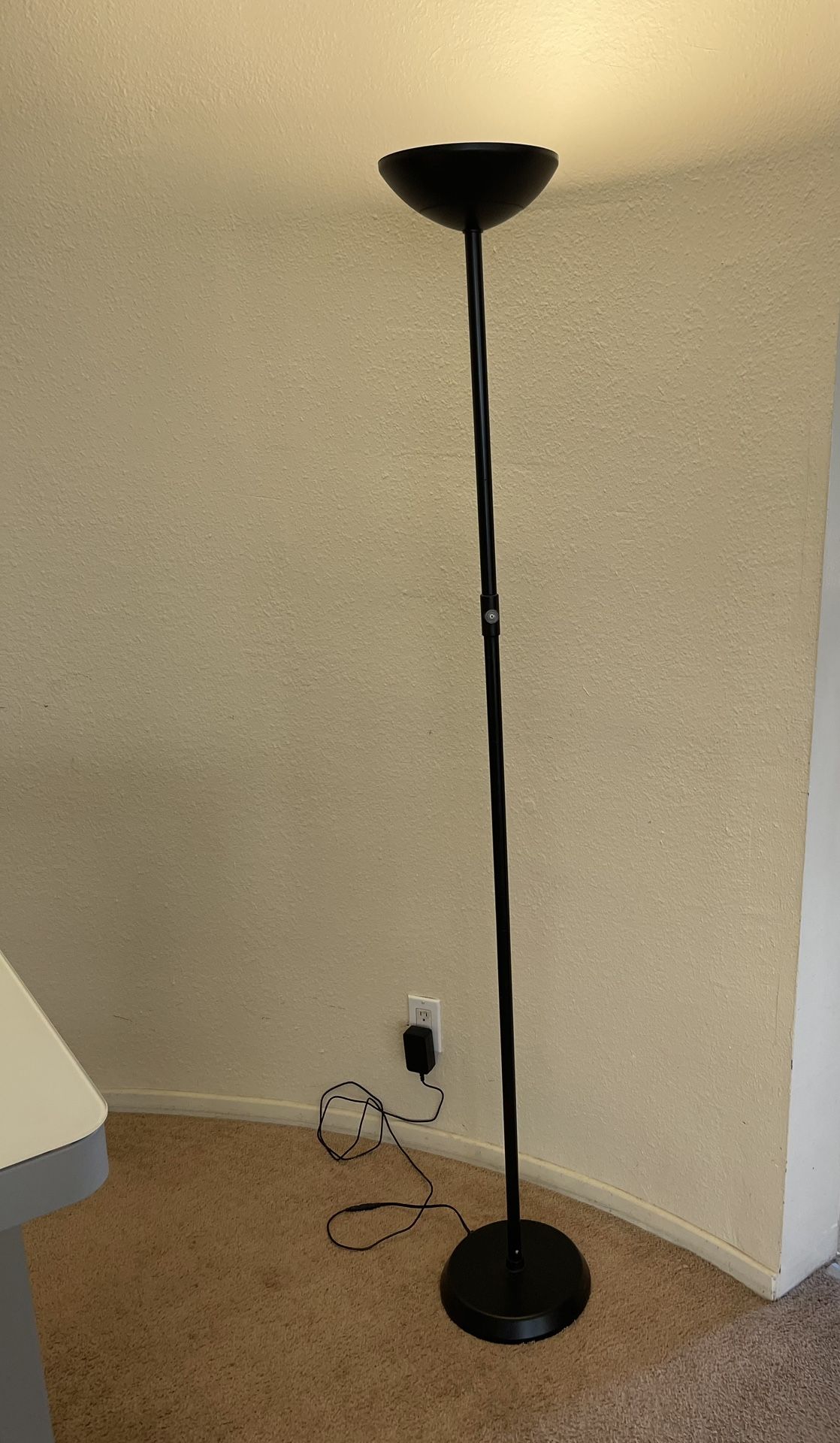 Title: Modern Black Floor Lamp – Excellent Condition