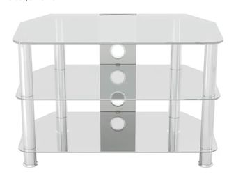 Glass & Metal TV Stand