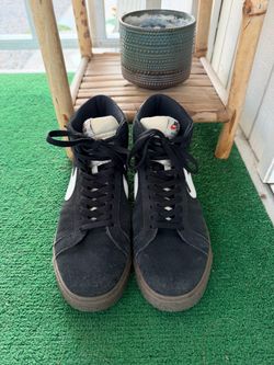 Nike SB Blazer Mid Black Suede Sneakers