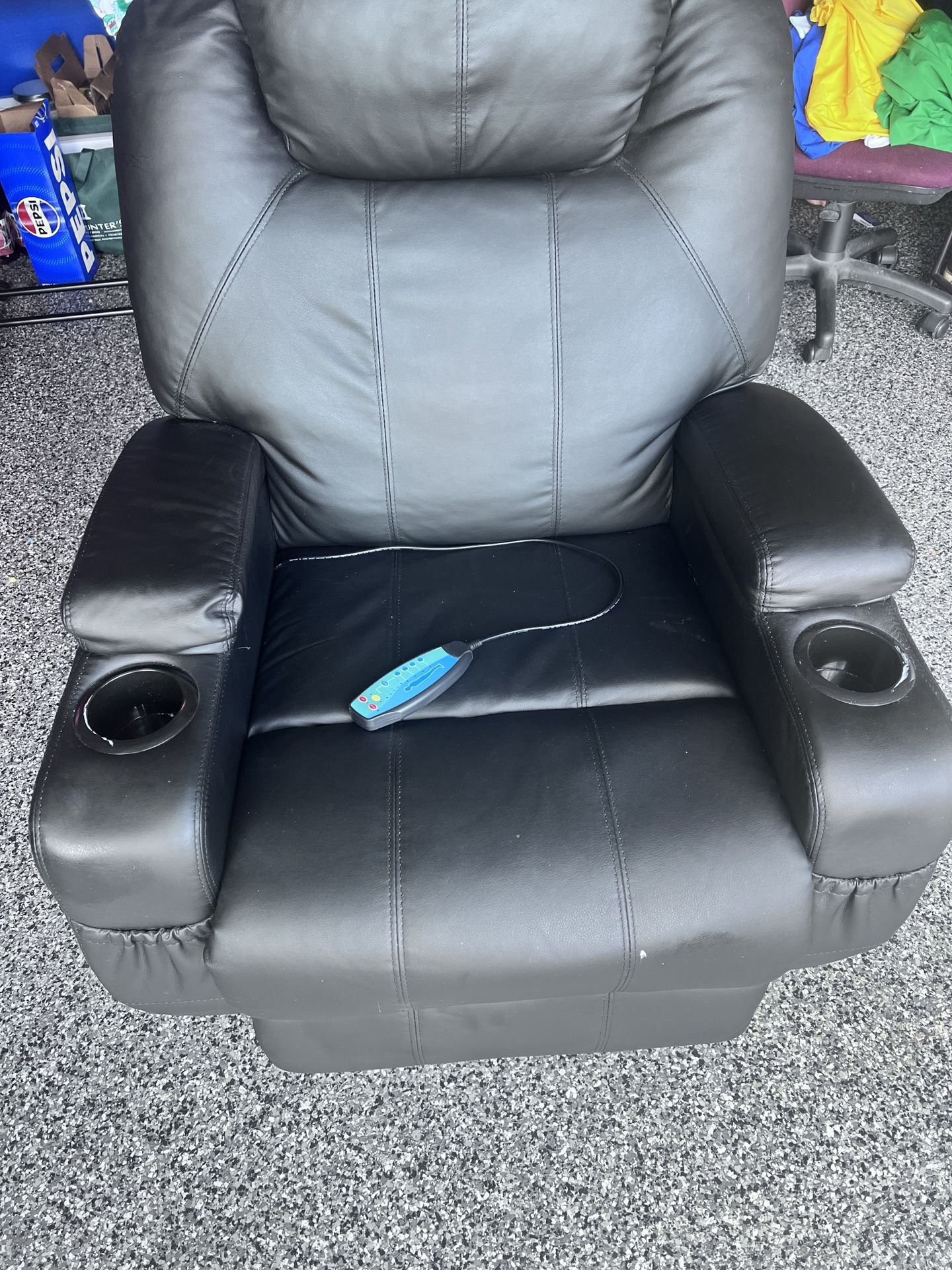 Leather Faux Recliner 