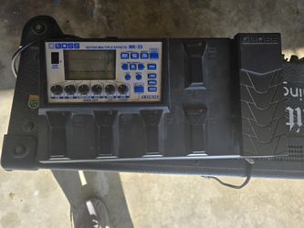 Peavy Special 212 And Boss Foot Board