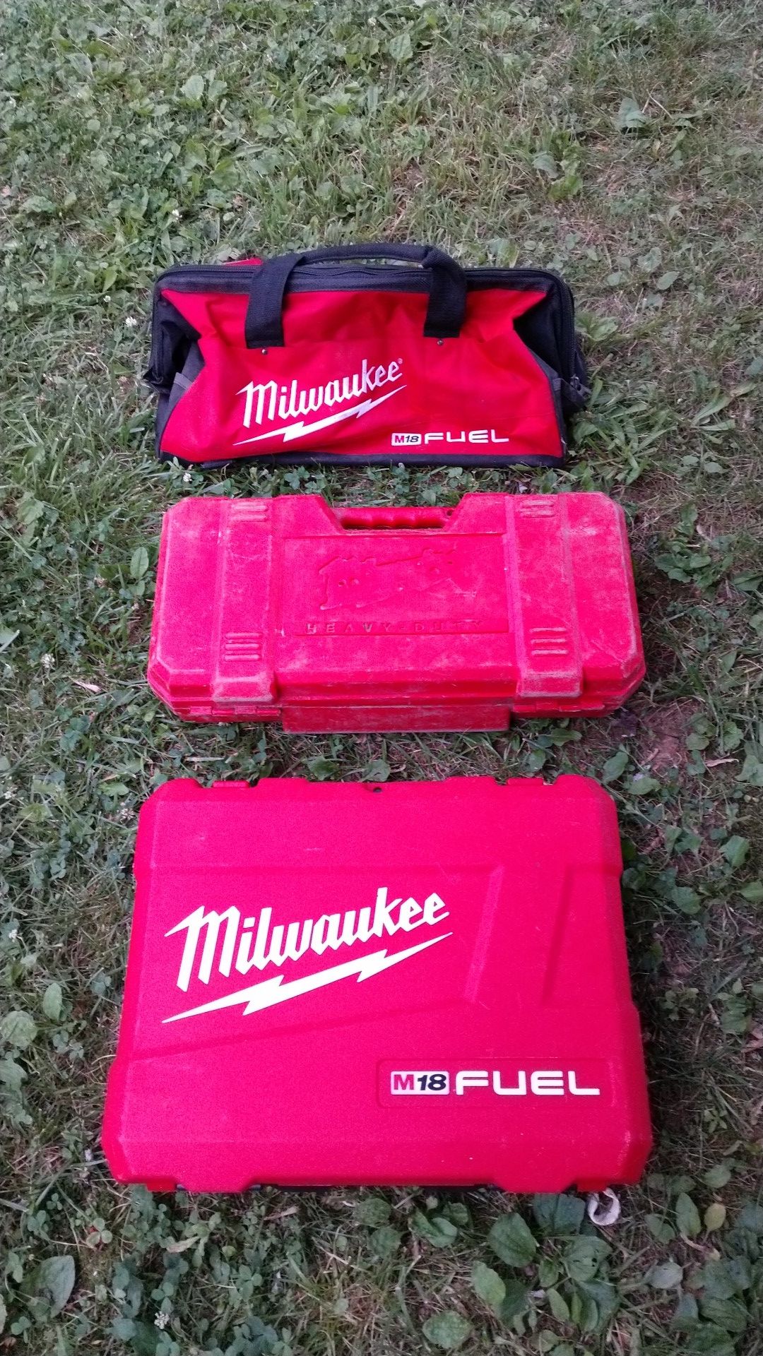 Milwaukee hard cases and power tool bag