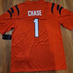 NFL Cincinnati tigers Cincinnati Bengals football uniform No.1 Ja'Marr Chase ball