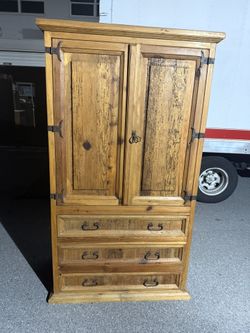 MCM .Mid Century ModelVintage Solid Wood Cabinet