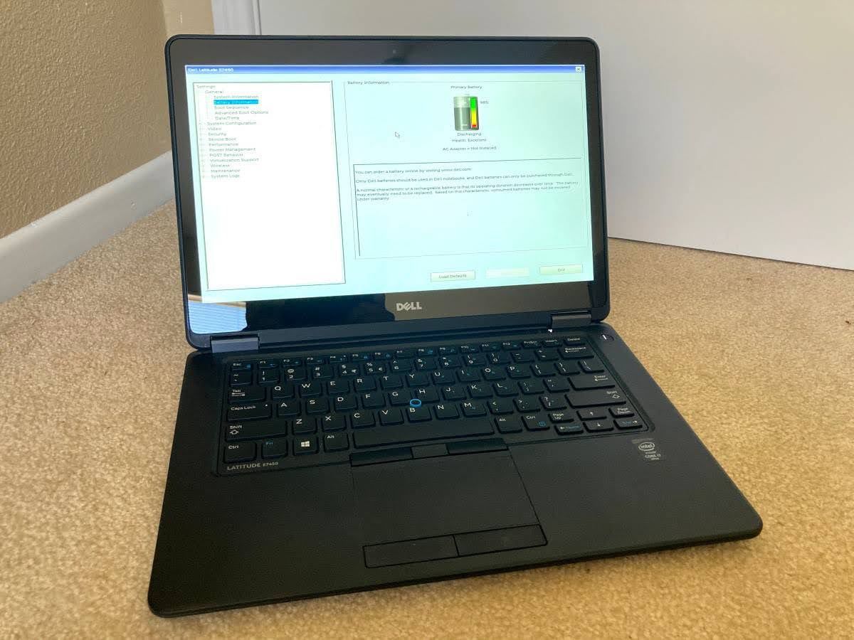 Dell Latitude E7450 Laptop (Win11 Pro, i7-5600U, 8GB RAM, 256GB SSD)