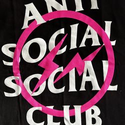 Anti Social X Fragment Tee. Size L