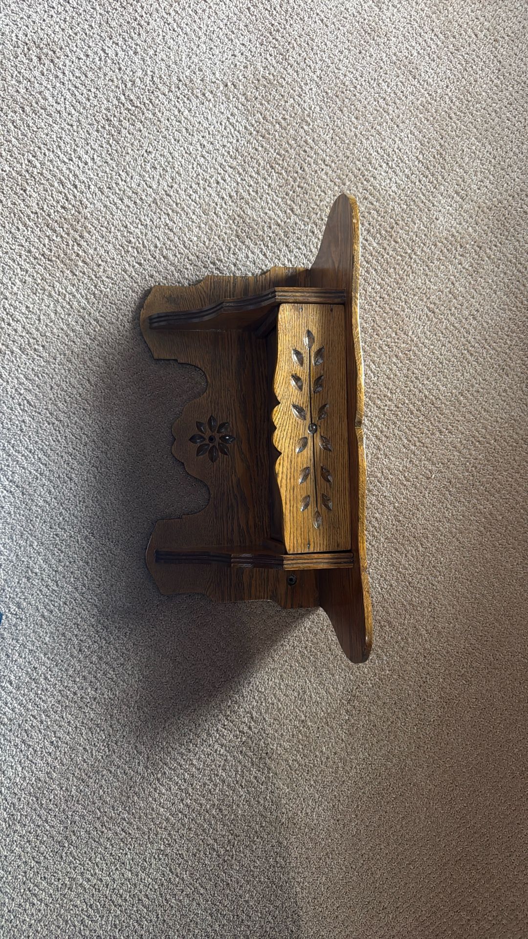 antique wooden shelf w/drawer