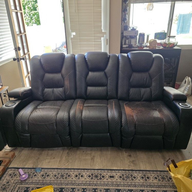 3+1 Power Recliner Sofa